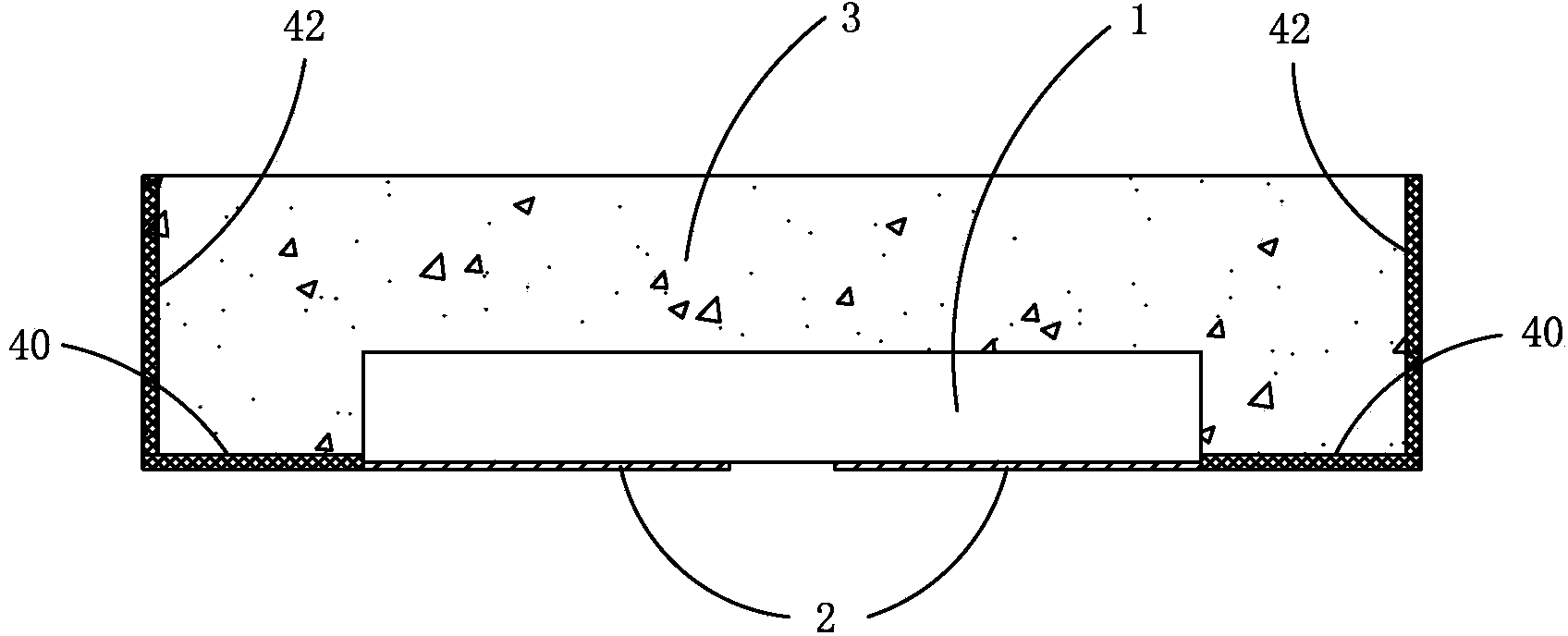 Chip scale LED (light emitting diode) package structure