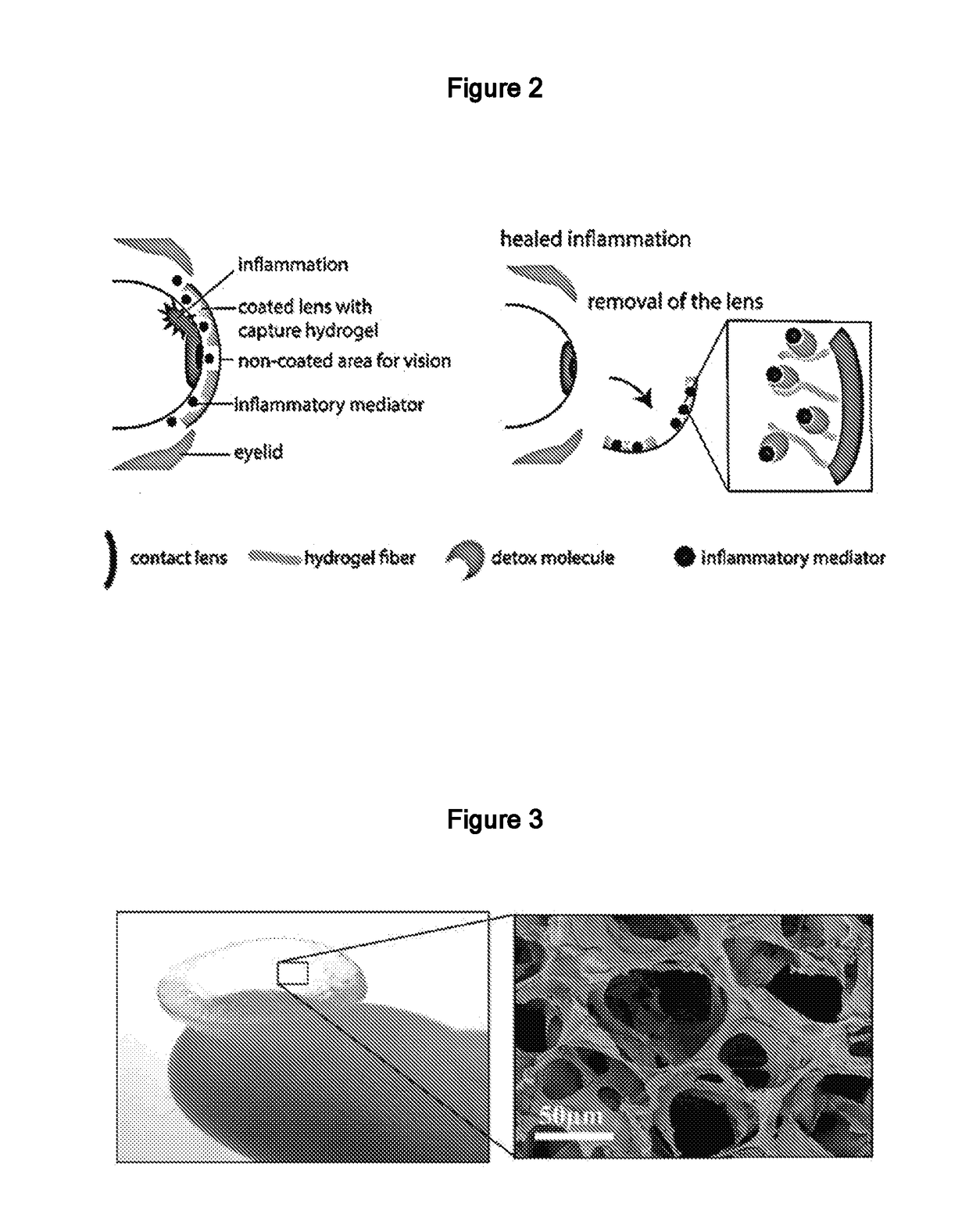 Ophthalmic Contact Lens with Compressible Affinity Matrix