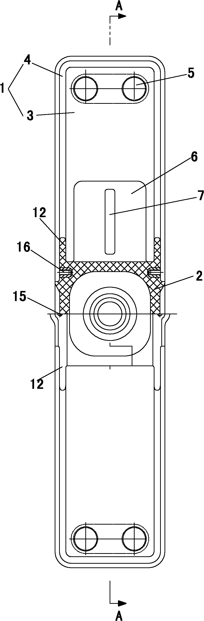 Insulating cover for solid insulating fully sealed switch