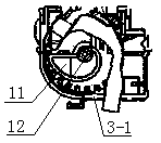 Self-attraction tail door lock