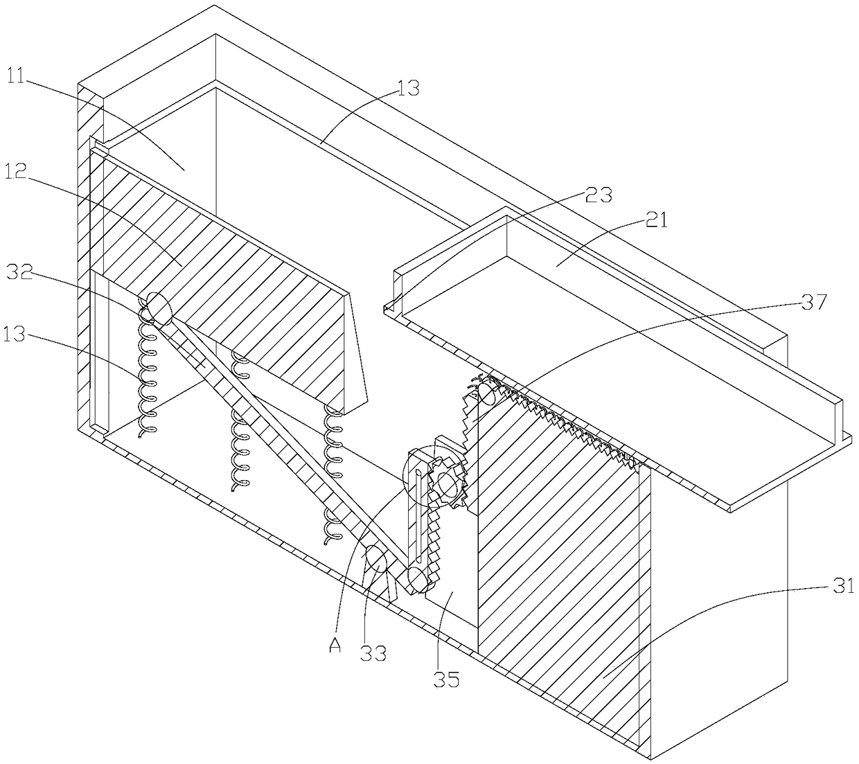 Convenient bedside table for energy saving and environmental protection