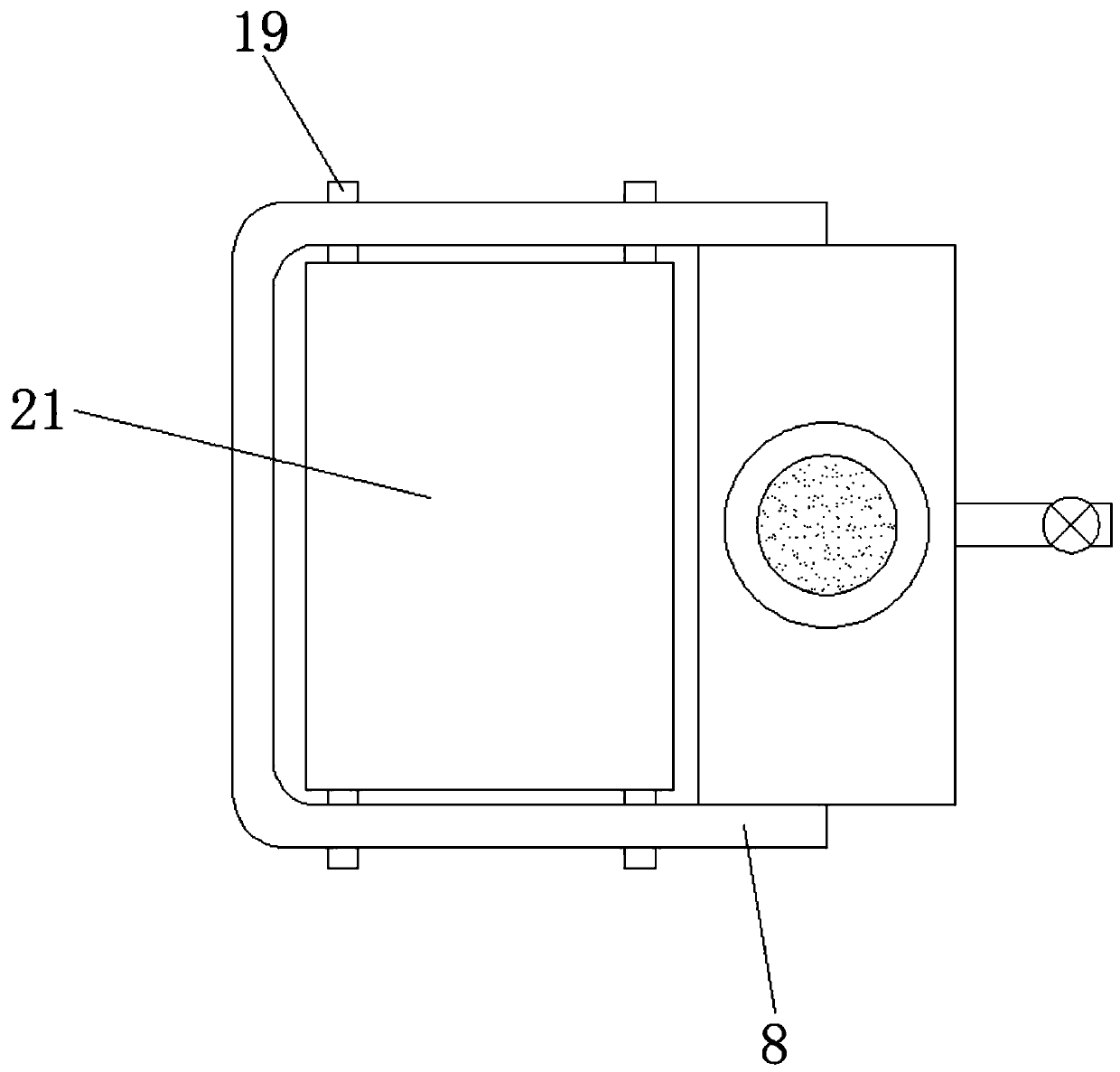 Ointment smearing device for skin diseases