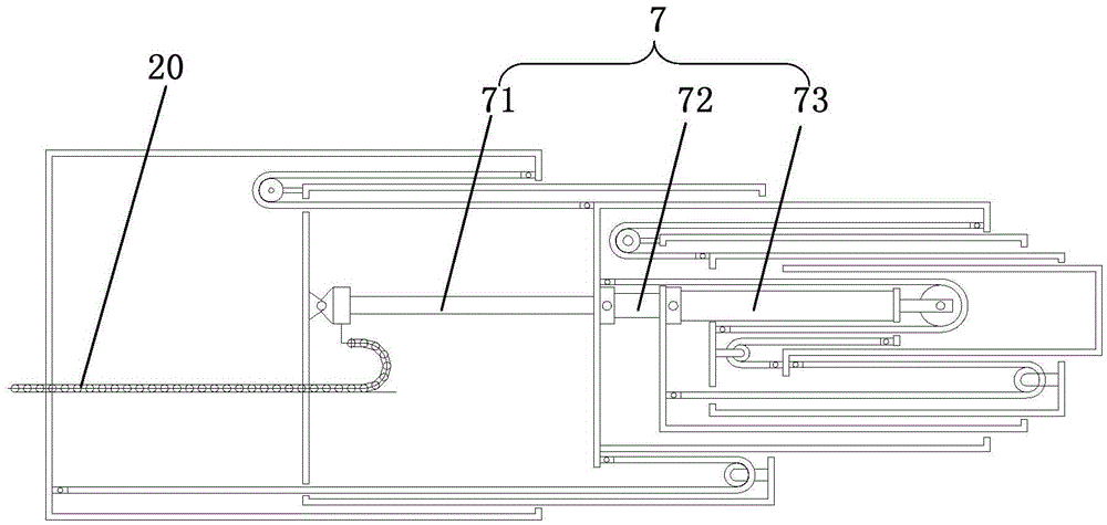 Telescopic boom structure based on multi-stage oil cylinder and crane