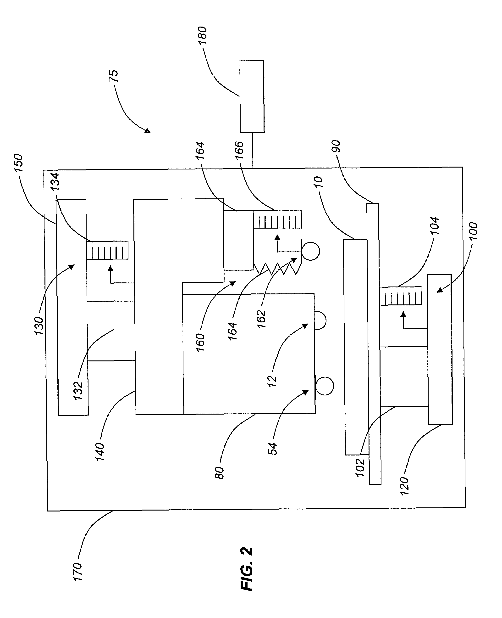 Apparatus and method for surface property measurement with in-process compensation for instrument frame distortion