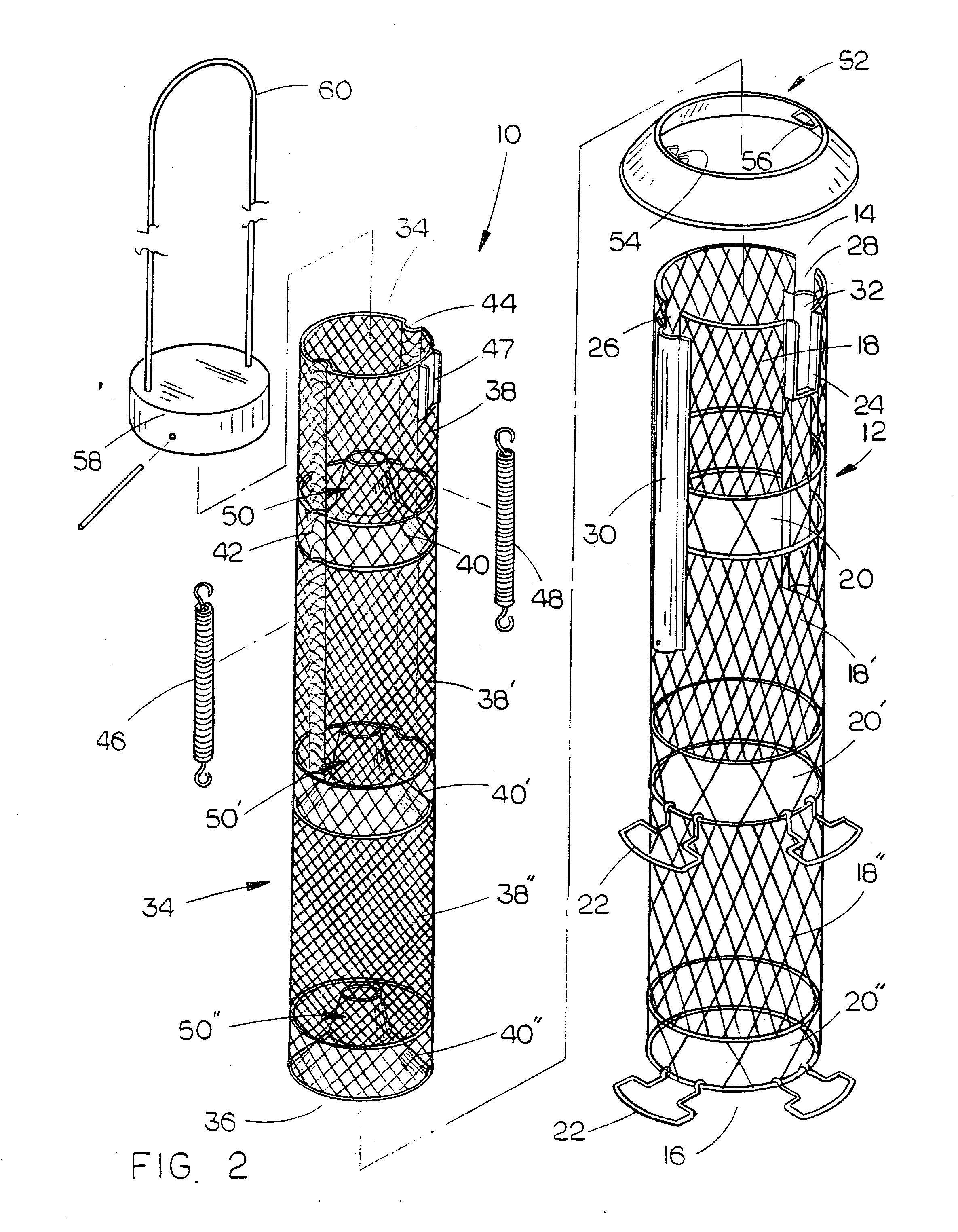 Squirrel -proof sunflower seed bird feeder