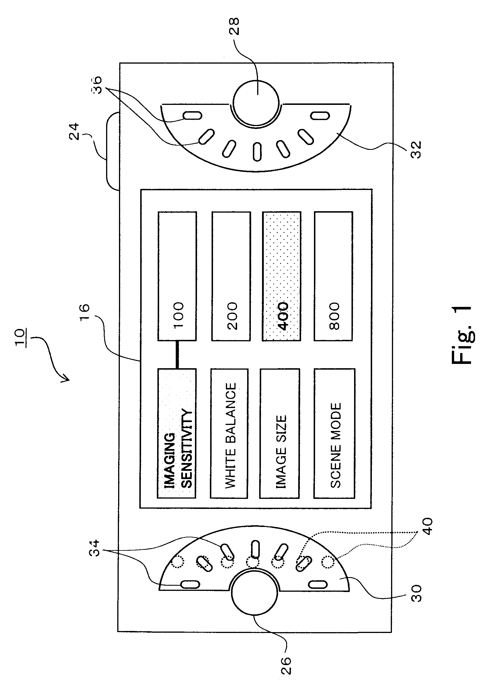 User interface, and digital camera