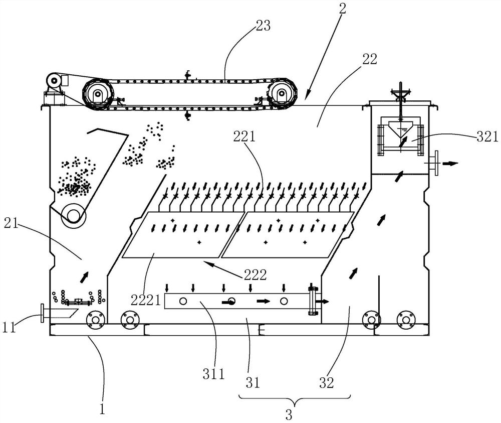 Rectification air flotation machine