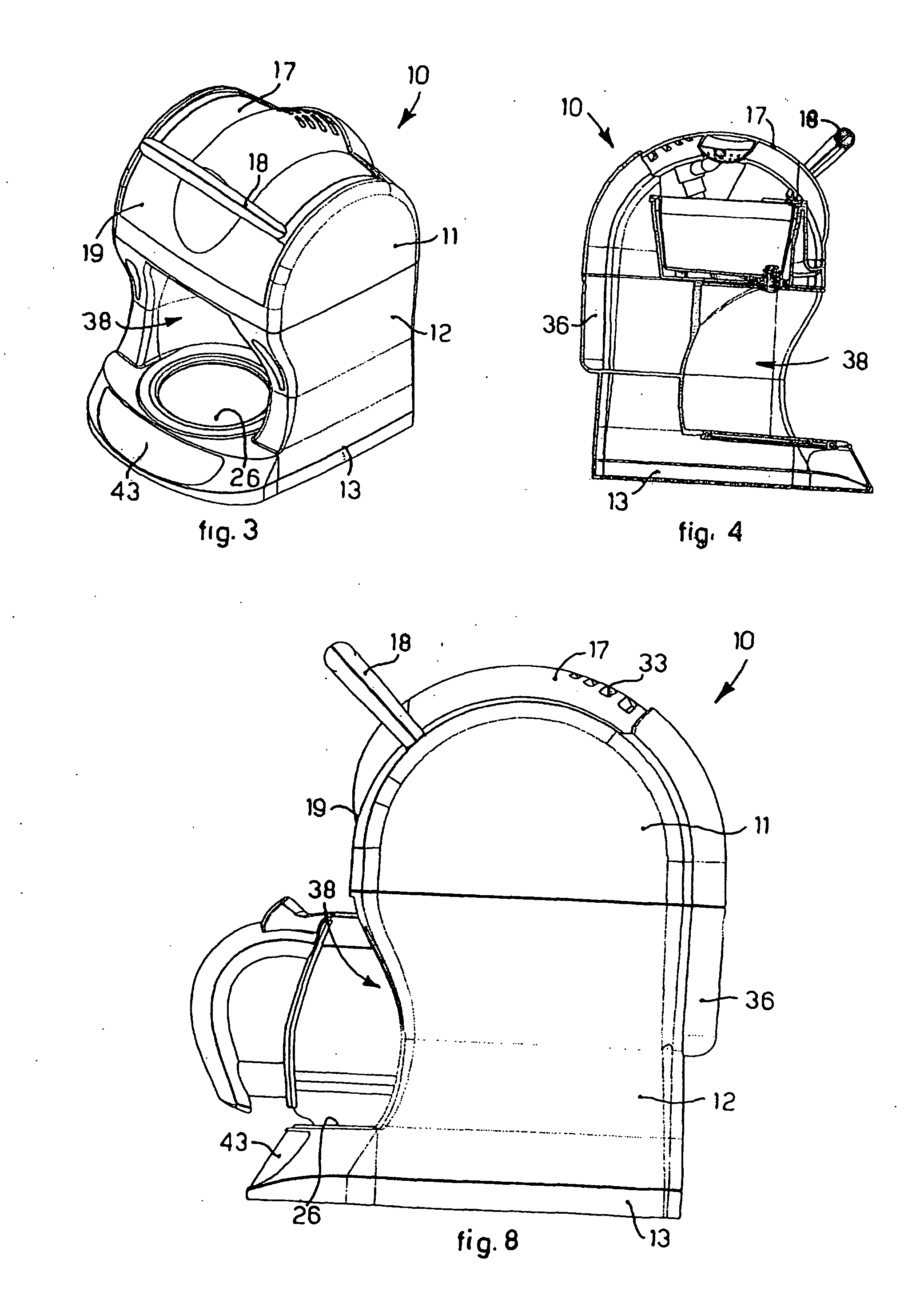 Machine for Filtered Coffee With Shutter Opening