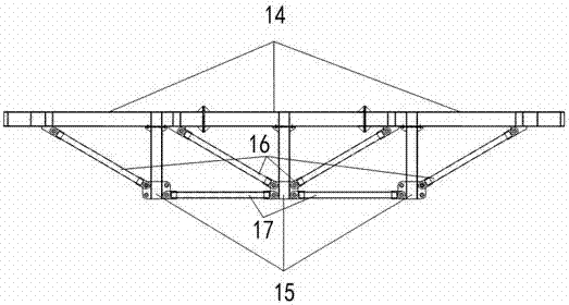 Large earthed concrete tank dome steel support structure and mounting method thereof