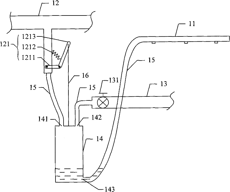 Compressed-air automatic spraying device and system