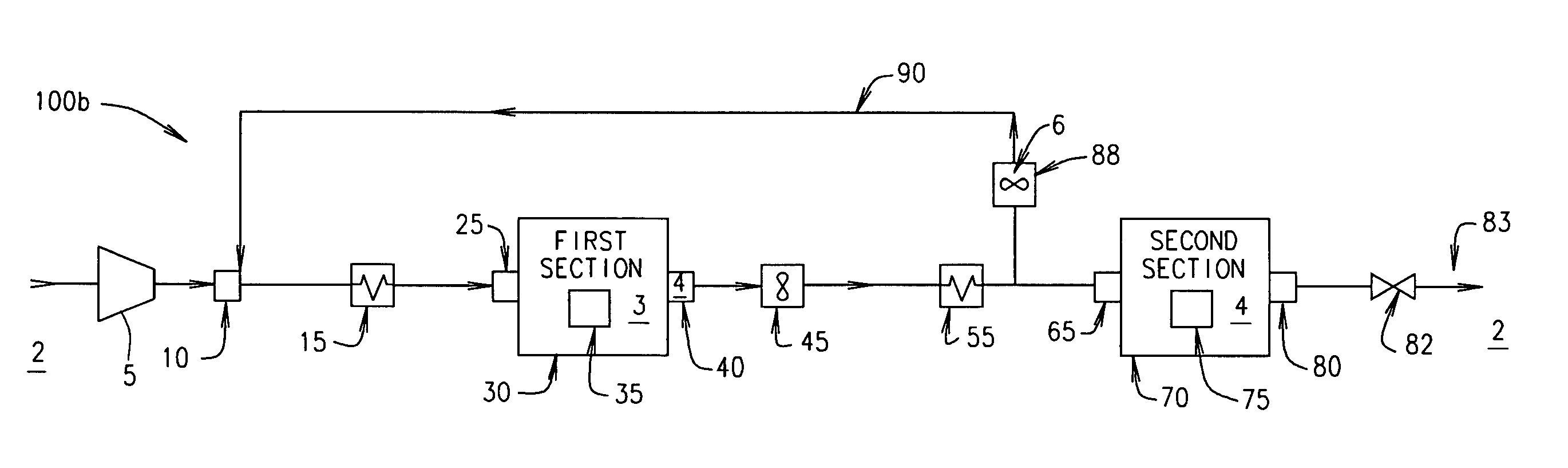 High efficiency aircraft cabin air supply cooling system