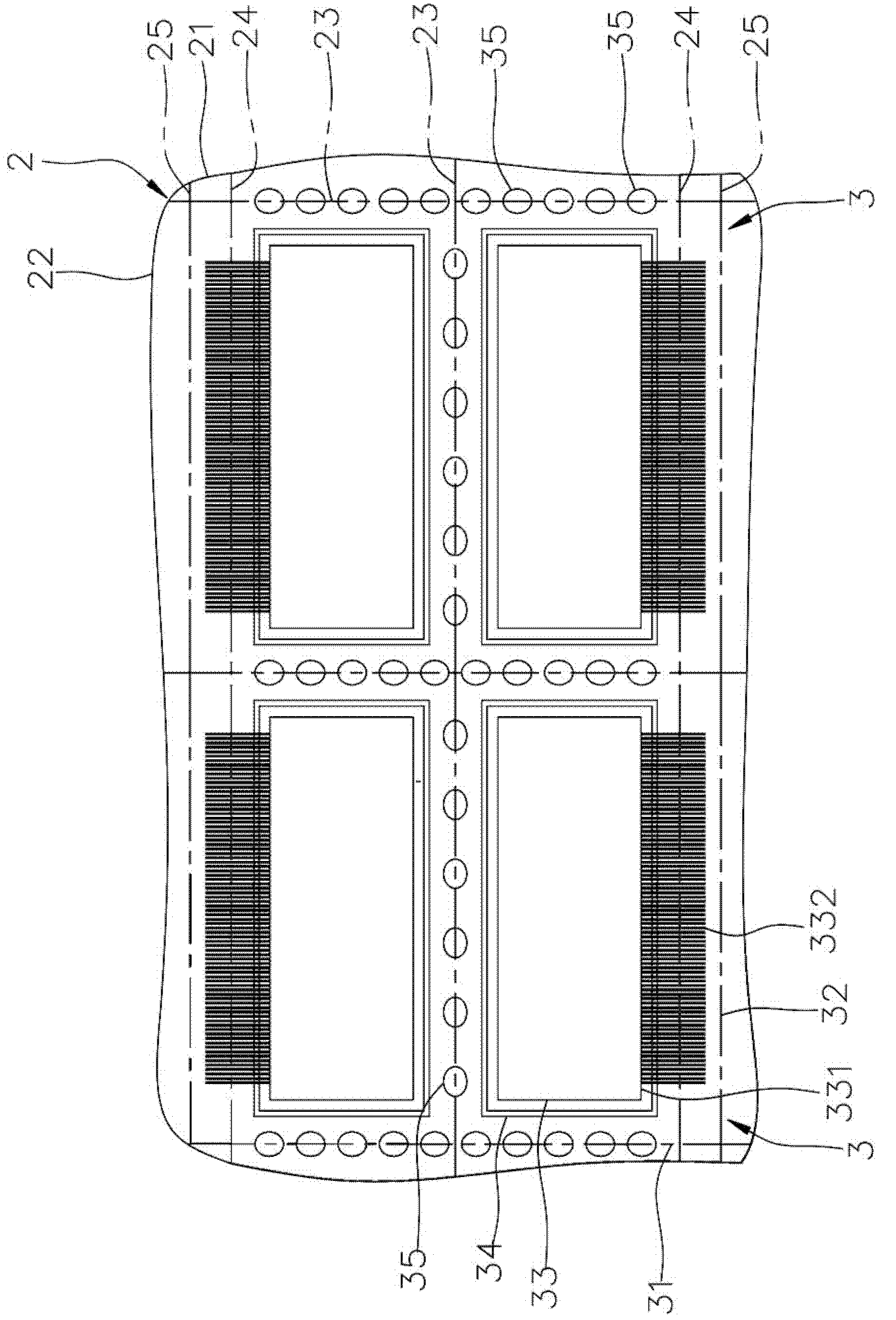 Organic light-emitting display with glass material packaging body and manufacturing method thereof