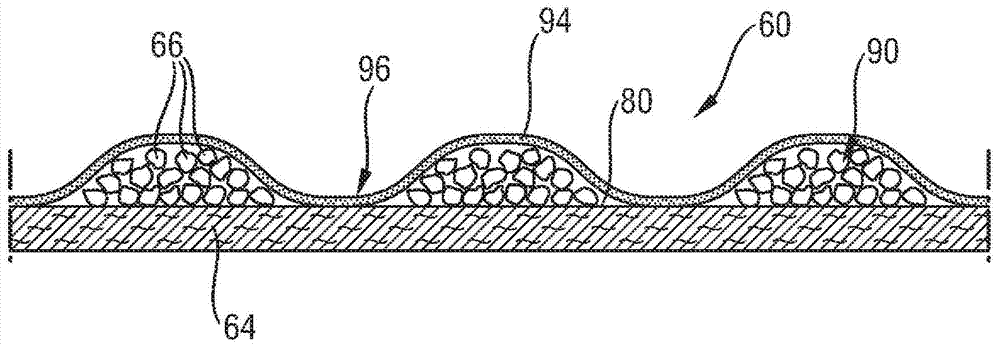 Disposable diaper having reduced absorbent core to back sheet gluing