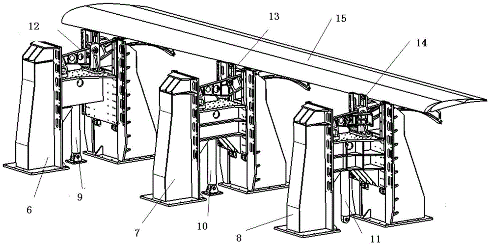 A three-track flap test method for simulating wing deformation