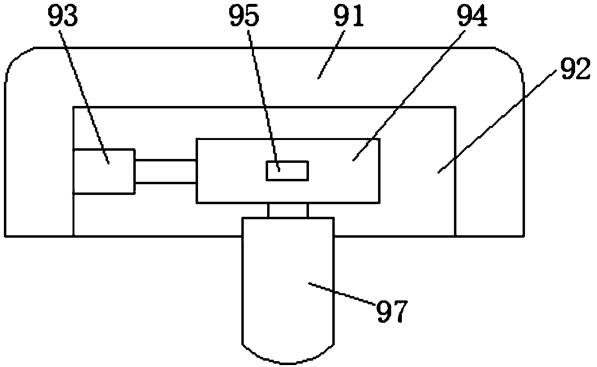 Pen point straightening device for writing brush processing