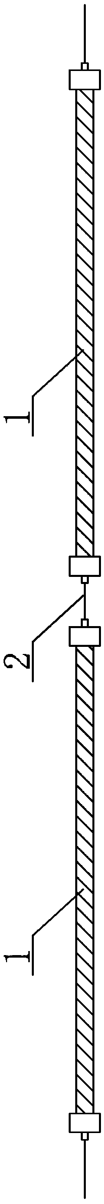 A leaky cable arrangement method applied to a strip-shaped narrow and long area