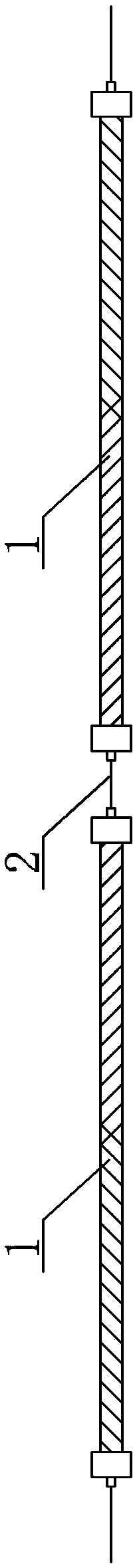 A leaky cable arrangement method applied to a strip-shaped narrow and long area