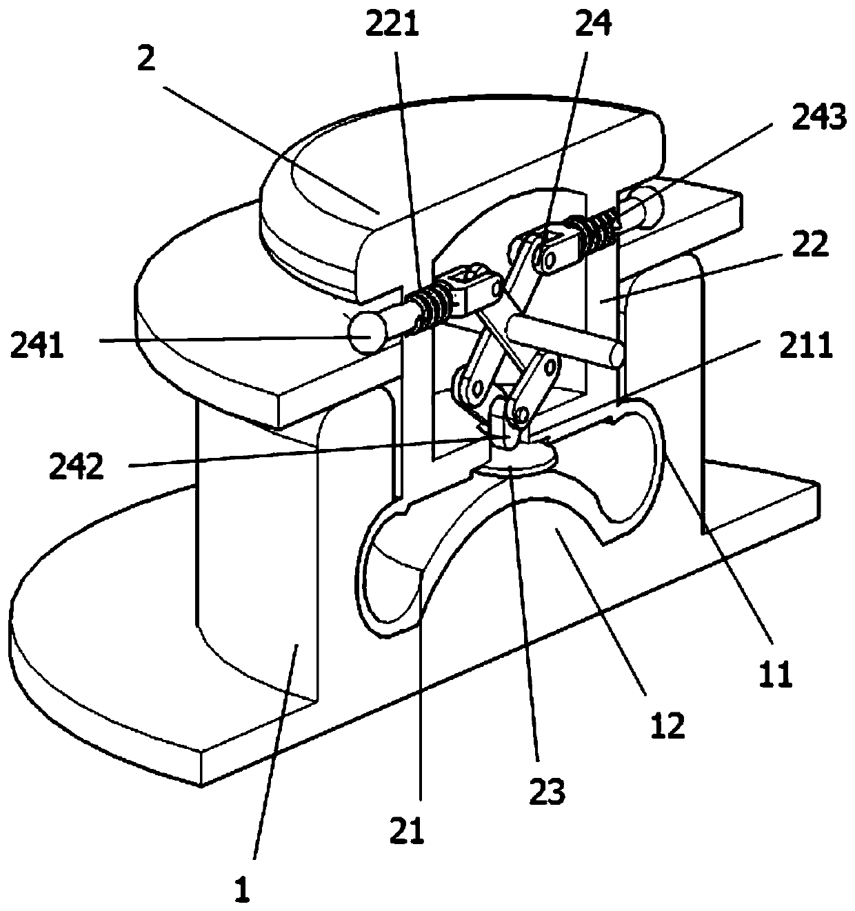 Pneumatic clamping snap fastener