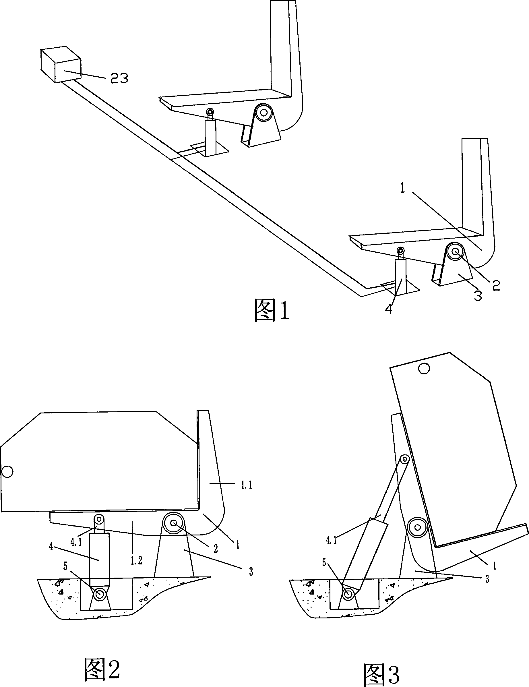 Hydraulic pressure turn-over device of large-scale component