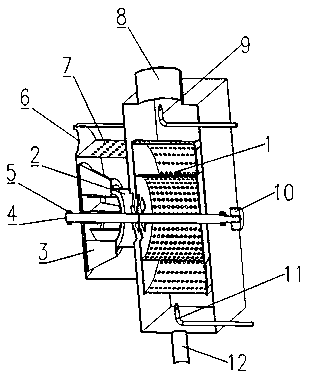 Dynamic wave and supergravity integrated dust removal purification device