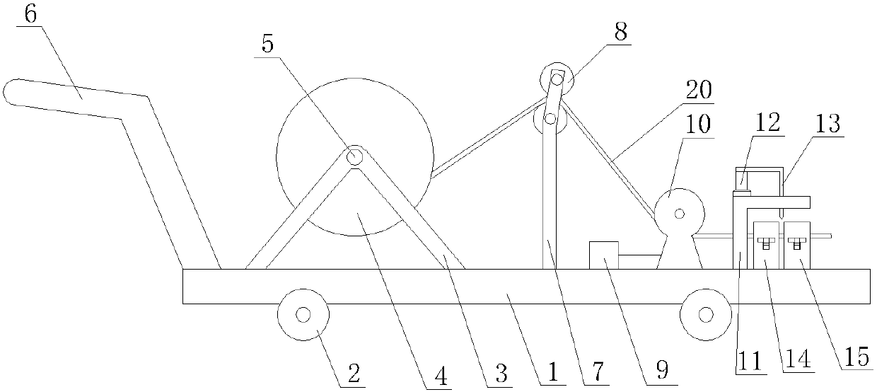 Power cable pay-off device