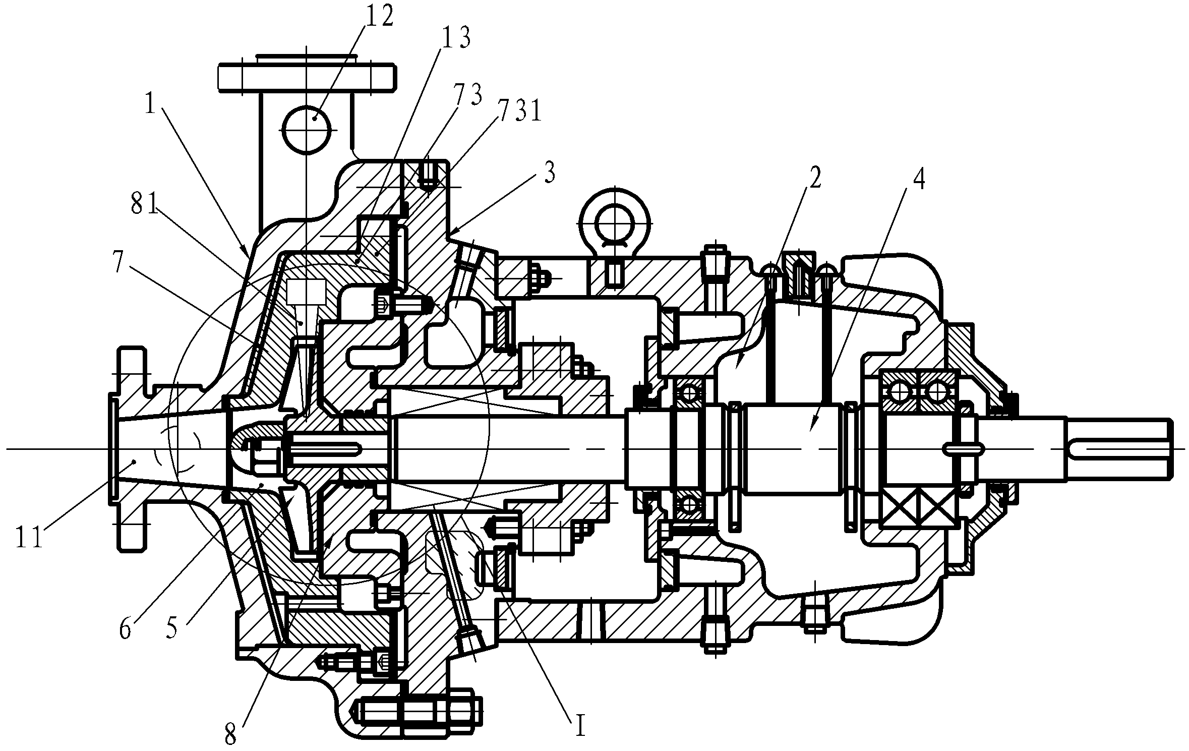 Dual-shell small-flow centrifugal pump