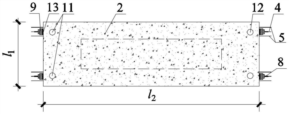 Post-tensioned prestressed truss type reinforced UHPC-foam concrete combined floor plate