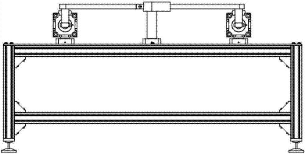 Double-air-cylinder synchronous drive control device and method