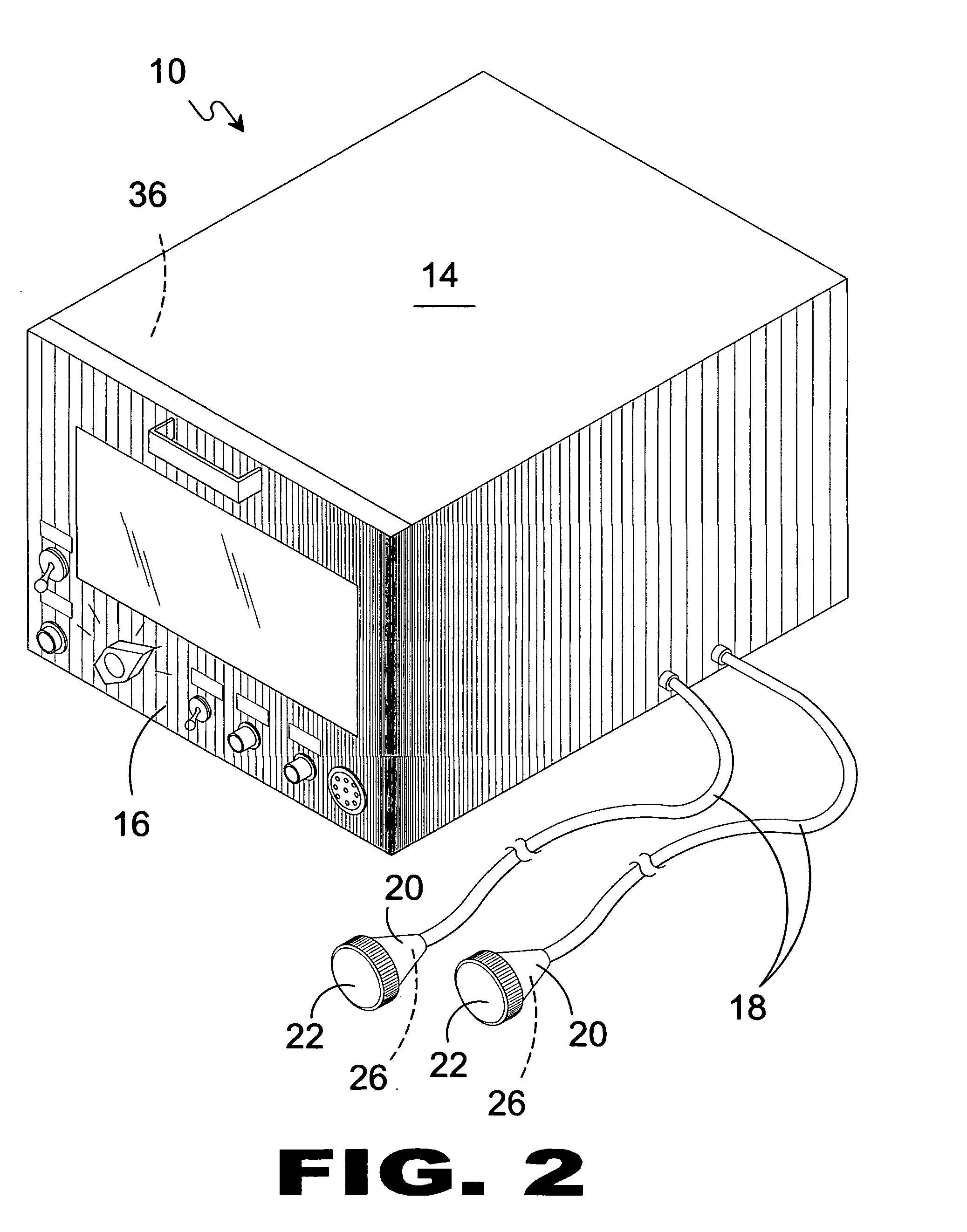 Skin and adipose tissue treatment by nonfocalized opposing side shock waves