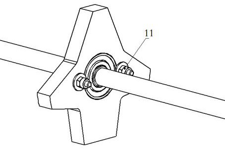 Unmanned helicopter tail transmission structure