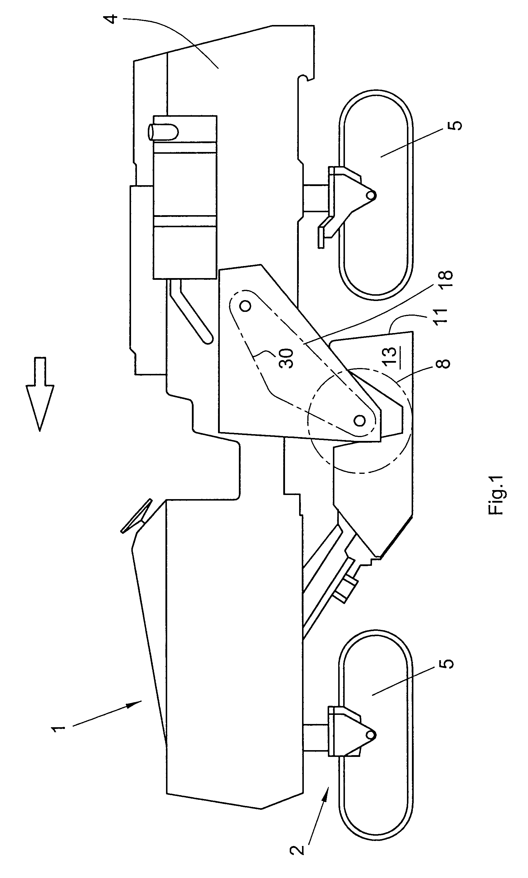 Construction machine for machining floor surfaces