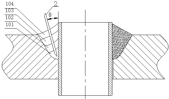 Automatic argon arc seal welding method for narrow gap between deep grooves of tube plate and heat exchange tube