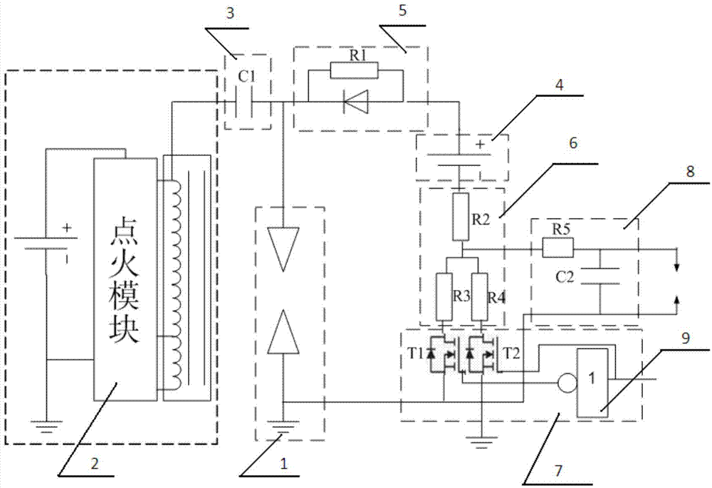 Self-adaptation ionic current detecting device