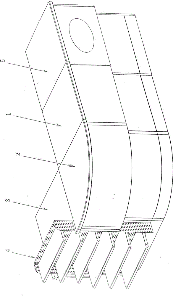 Cashier desk structure