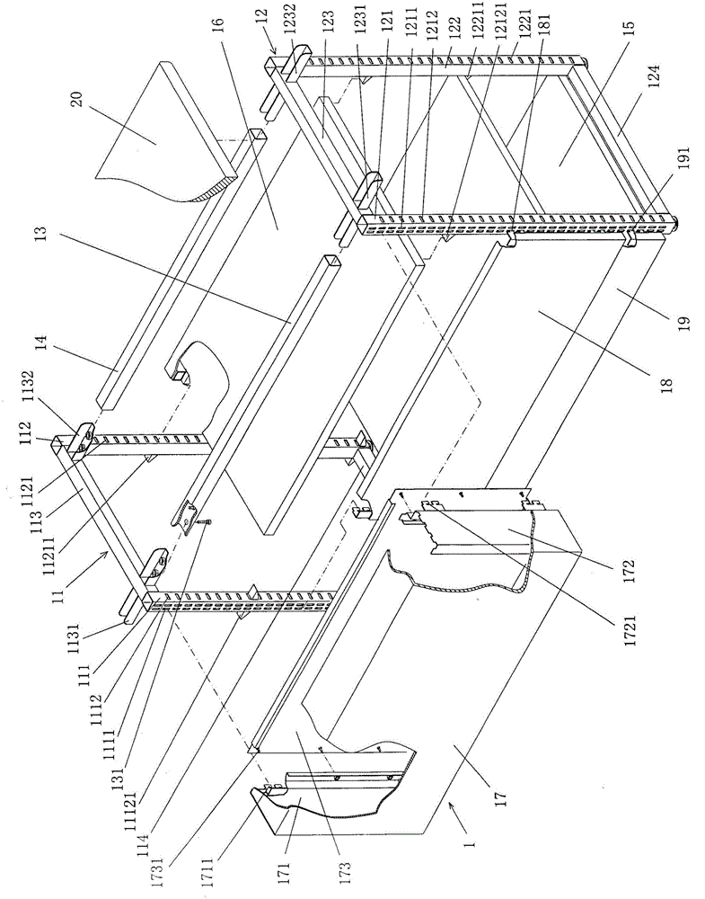 Cashier desk structure