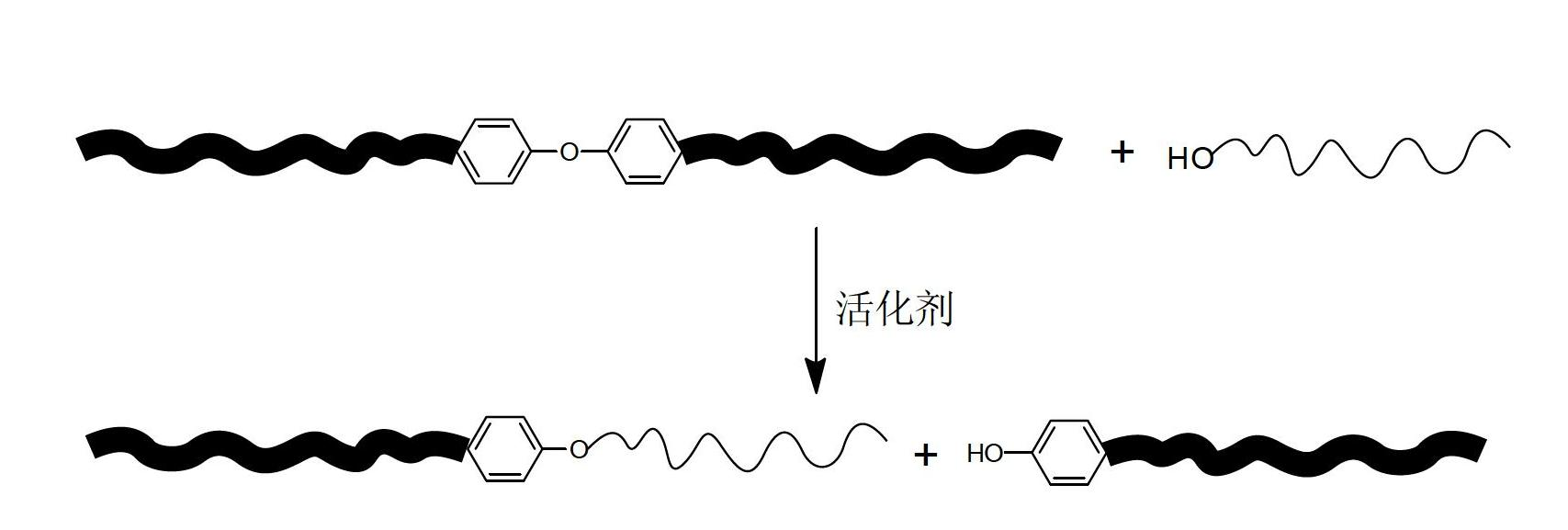 Preparation method for modified polyarylether