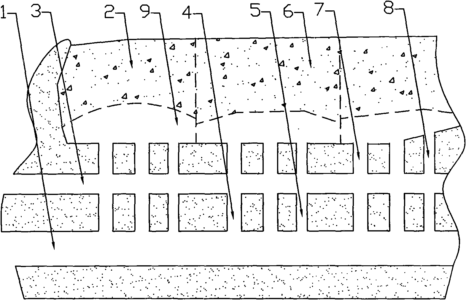 Self-falling self-producing coal-mining method suitable for coal bed at inclined angle over 45 degrees