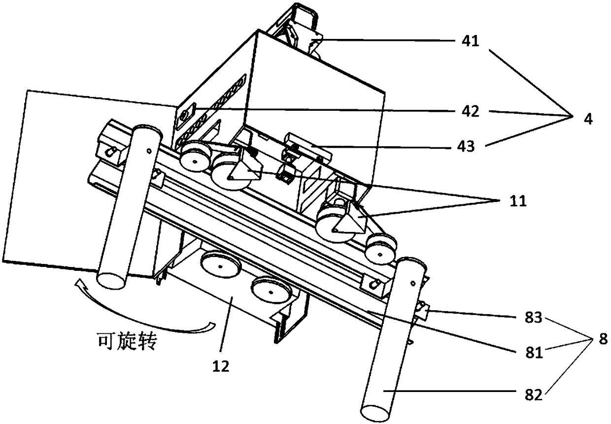 Movable guardrail intelligent routing inspection platform