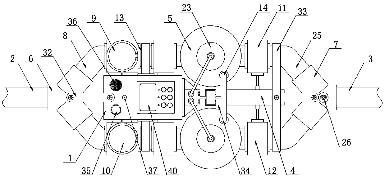 Condenser circulating water pipe secondary filter screen control device and operation method thereof