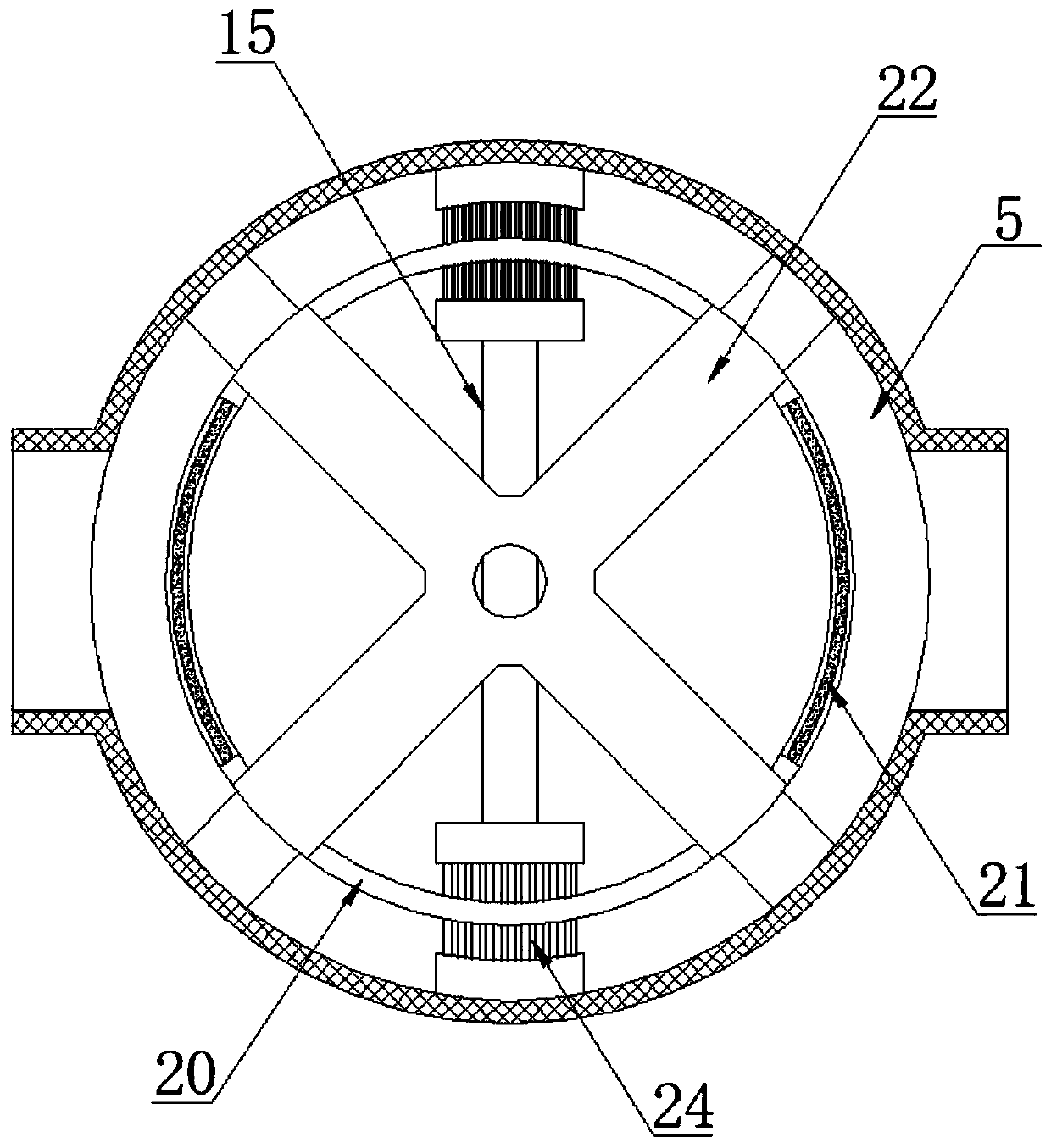 Condenser circulating water pipe secondary filter screen control device and operation method thereof