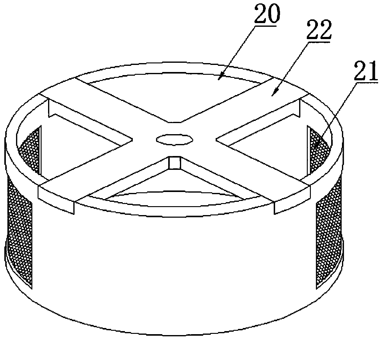 Condenser circulating water pipe secondary filter screen control device and operation method thereof