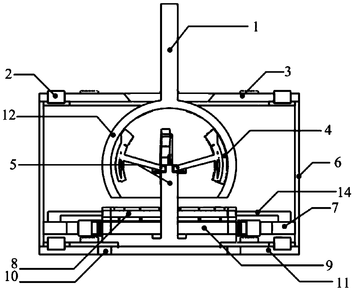 Deflection piezoelectric driving type multi-degree-of-freedom motor