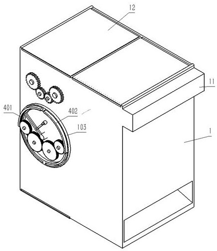 A kind of household wet garbage drying treatment device