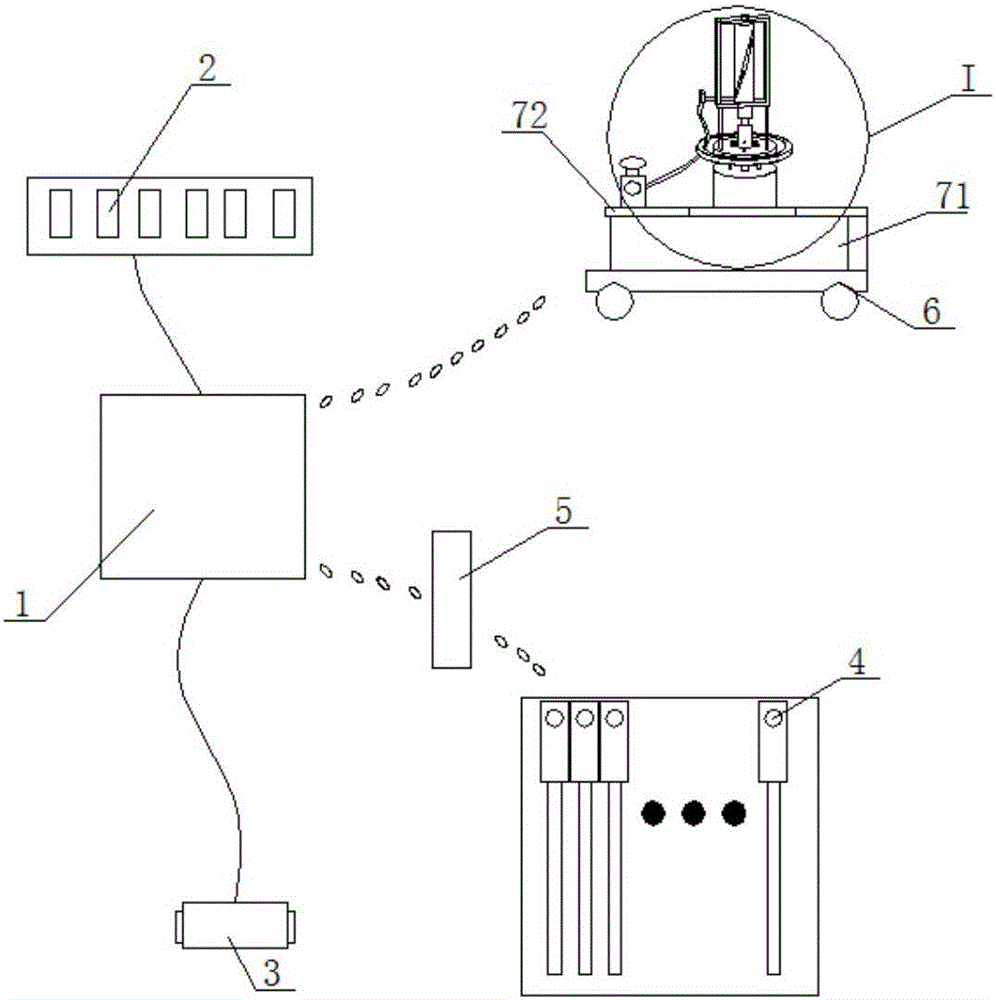 Automatic temperature measurement and early warning device for power equipment in substation