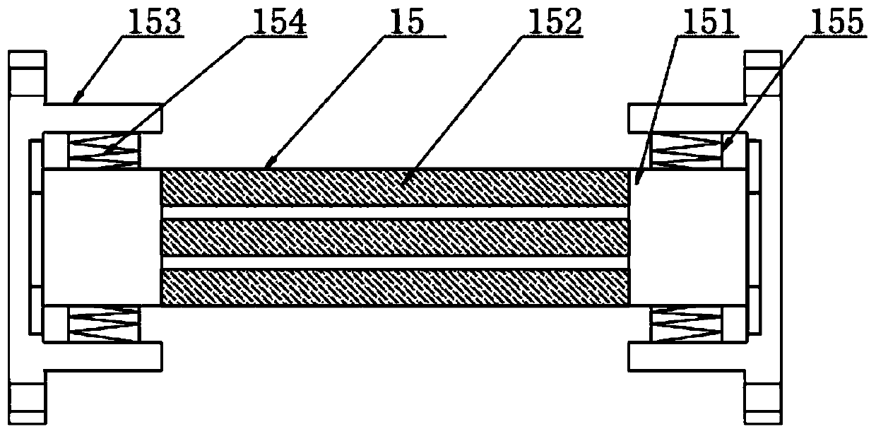 Efficient treatment equipment for industrial ozone-containing waste gas