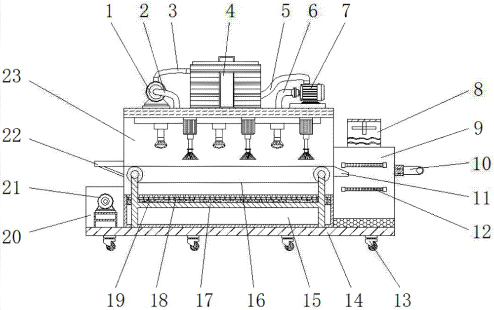 Modified transparent plastic silkworm net cleaning device for agricultural silkworm breeding