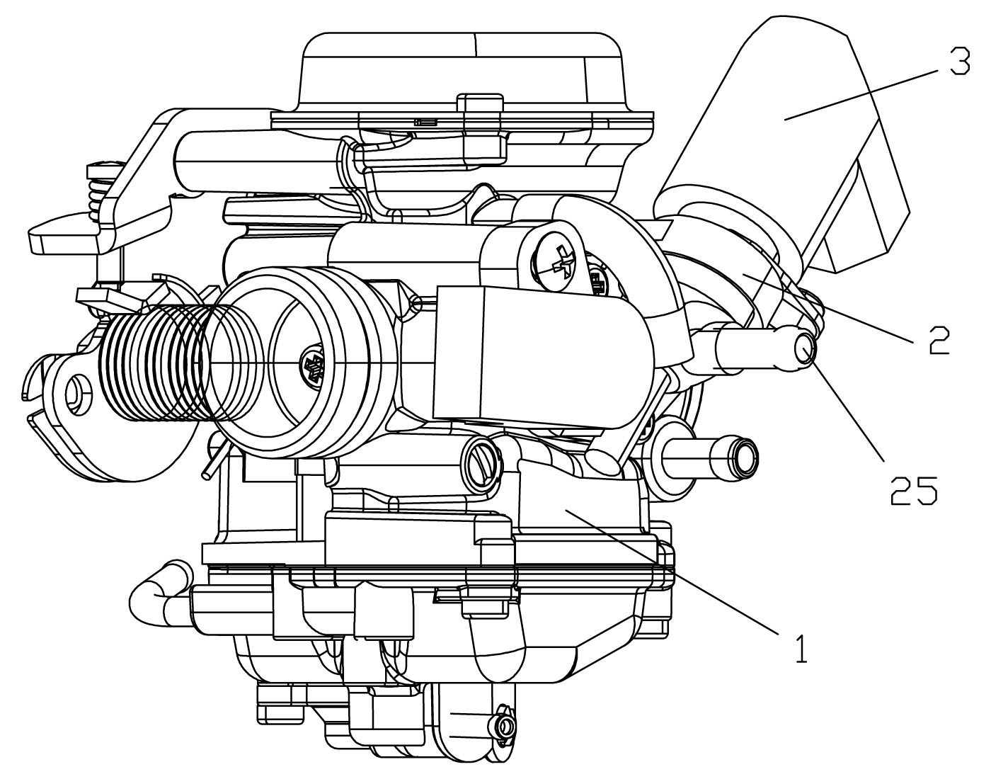 Starting device for enriching-valve type carburetor