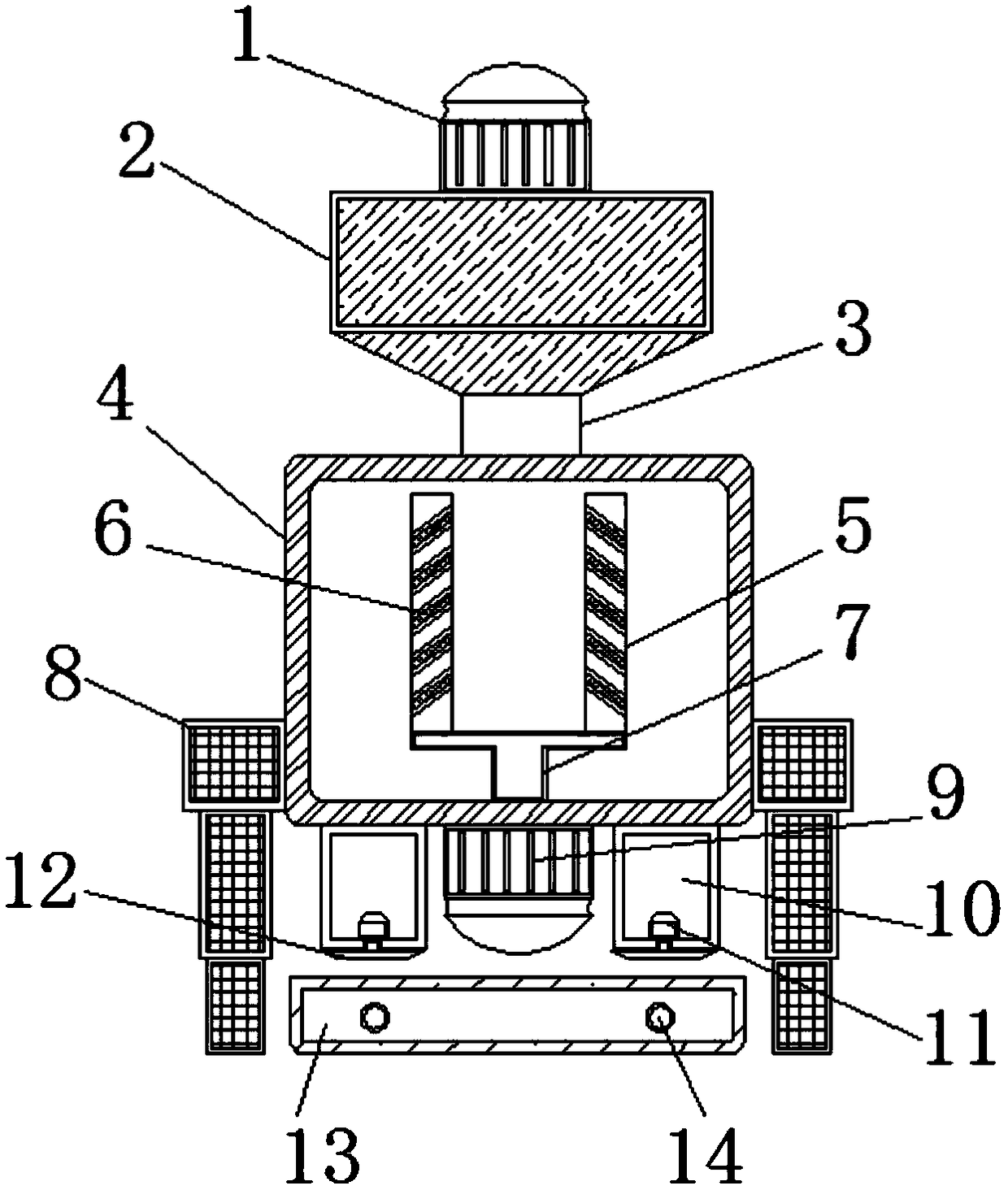 Device for modified plastic production