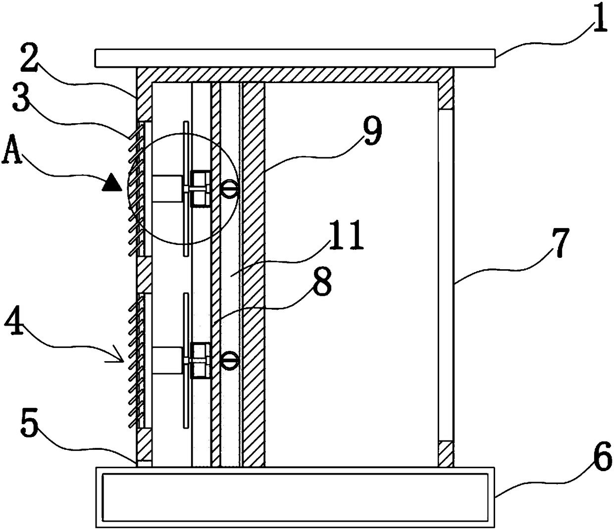 Low-voltage distribution cabinet with heat dissipation and dust prevention function