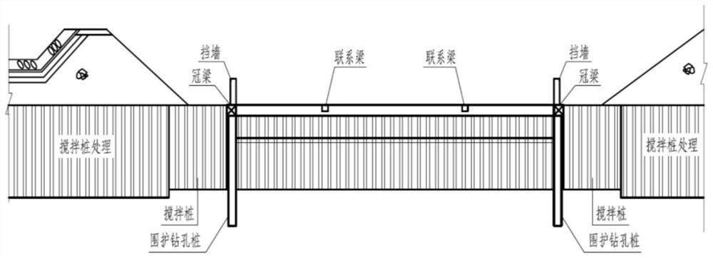 A kind of construction method of highway tunnel in tidal tidal area